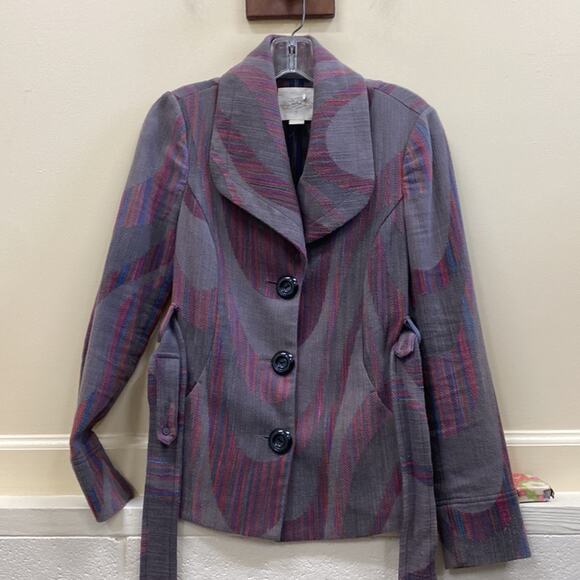 Cidra Anthropologie women’s size 4 button down embroidered jacket - Picture 1 of 6